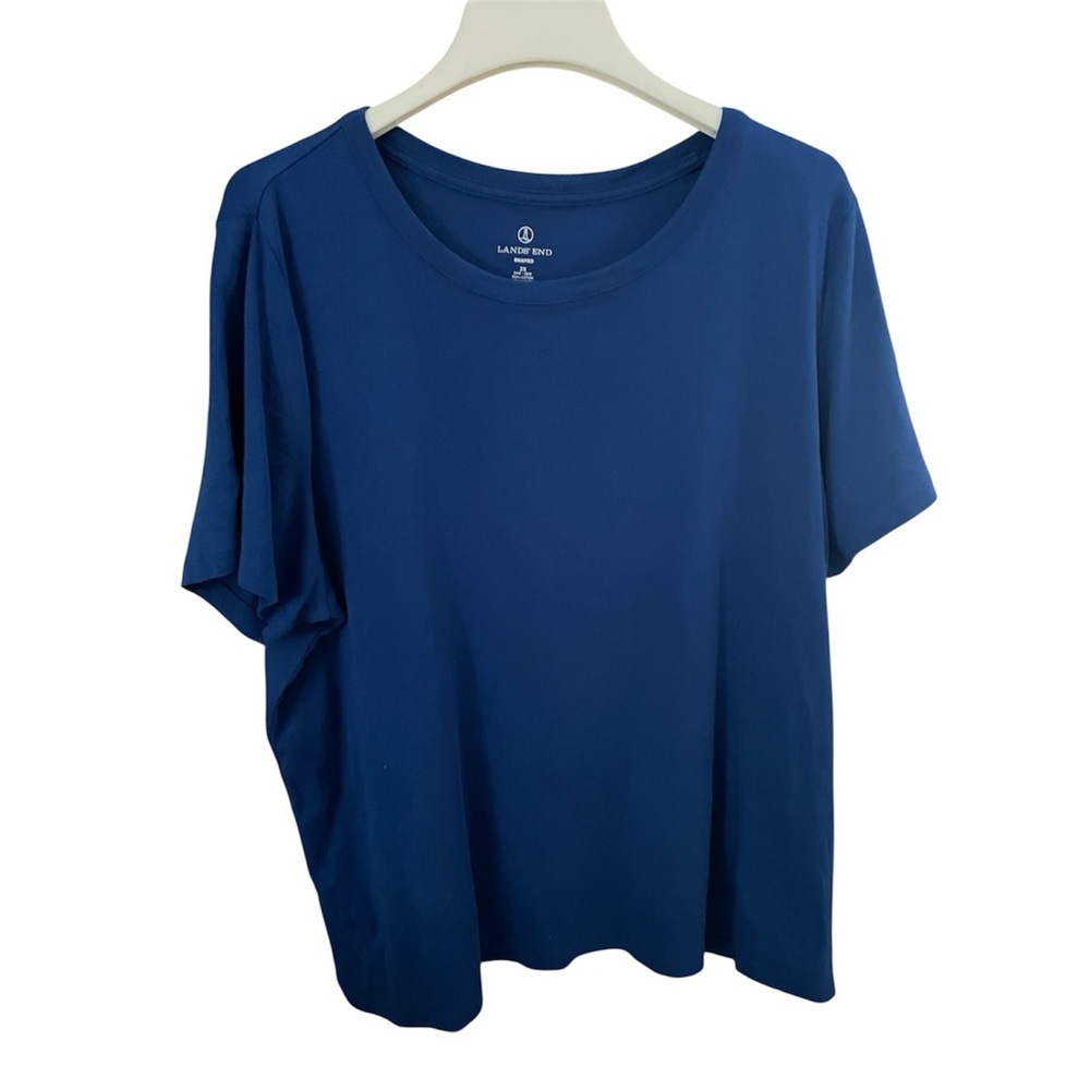 Lands' End Women’s Blue Short Sleeve Tee Plus 3X